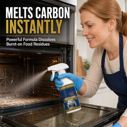 🧽 Extra Strength Oven & Cooktop Cleaner Spray – Grease & Burnt-On Residue Remover✨