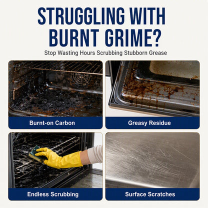 🧽 Extra Strength Oven & Cooktop Cleaner Spray – Grease & Burnt-On Residue Remover✨