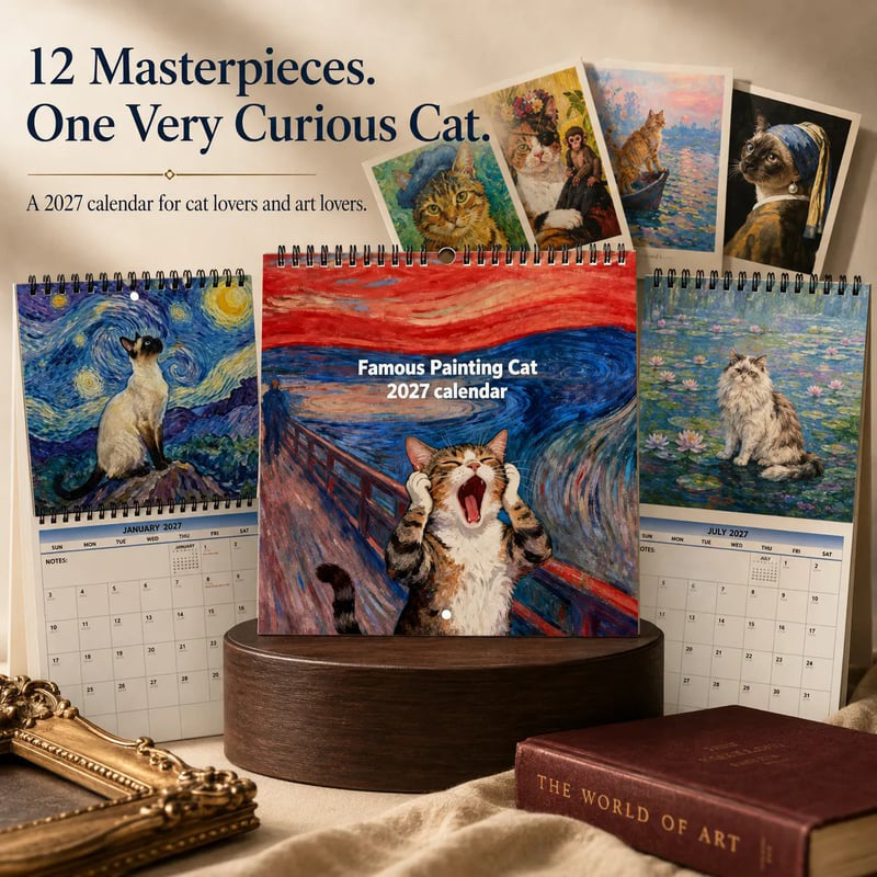 🐱 2027 Funny Cat Meme Calendar