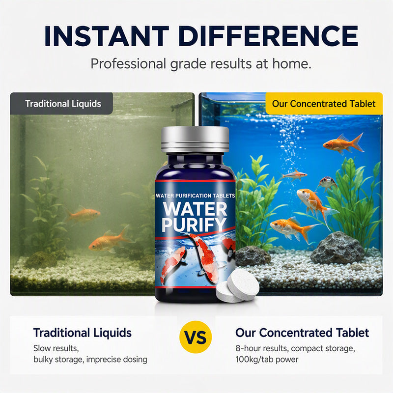 🔥 50K+ Sold! 🐠 Aquarium Tablets 💧 Beneficial Bacteria for Clear Water