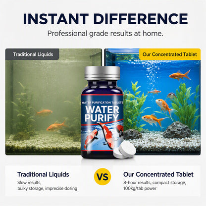 🔥 50K+ Sold! 🐠 Aquarium Tablets 💧 Beneficial Bacteria for Clear Water