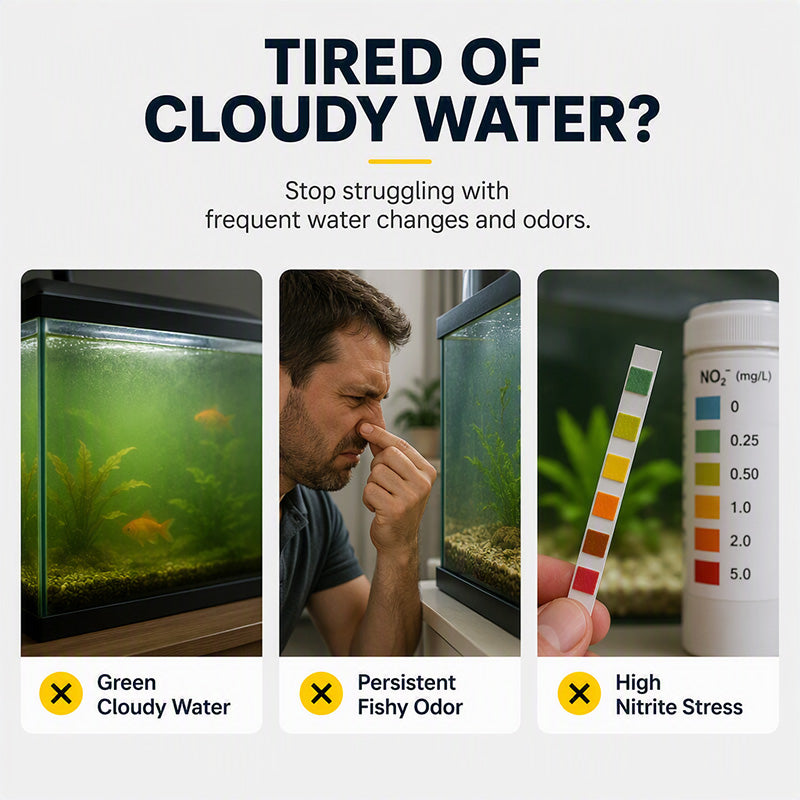 🔥 50K+ Sold! 🐠 Aquarium Tablets 💧 Beneficial Bacteria for Clear Water