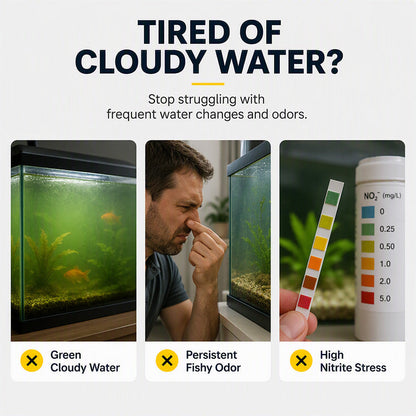 🔥 50K+ Sold! 🐠 Aquarium Tablets 💧 Beneficial Bacteria for Clear Water