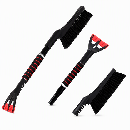 🚗Extendable Car Snow Brush & Ice Scraper – 2-in-1 Winter Windshield Cleaning Tool