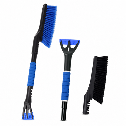 🚗Extendable Car Snow Brush & Ice Scraper – 2-in-1 Winter Windshield Cleaning Tool